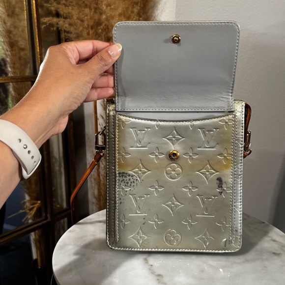 Louis Vuitton Vintage Y2K Vernis Mott Monogram Canvas Mini Bag Shoulder Purse - Picture 9 of 14